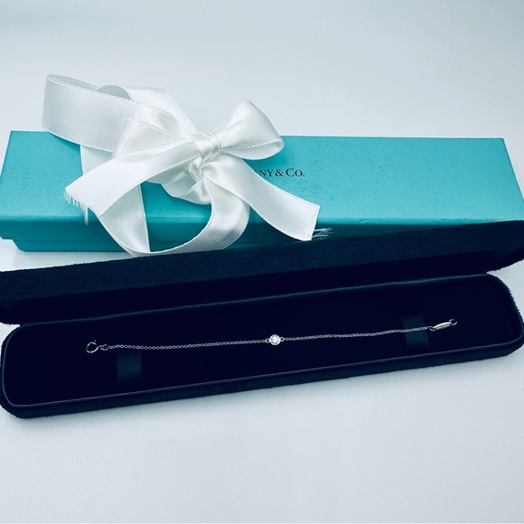 Tiffany & Co. .15 Diamonds by the Yard Bracelet in Platinum 6” with Packaging - Picture 11 of 11